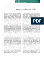 The COVID-19 Pandemic and Mental Health Impacts: Ditorial