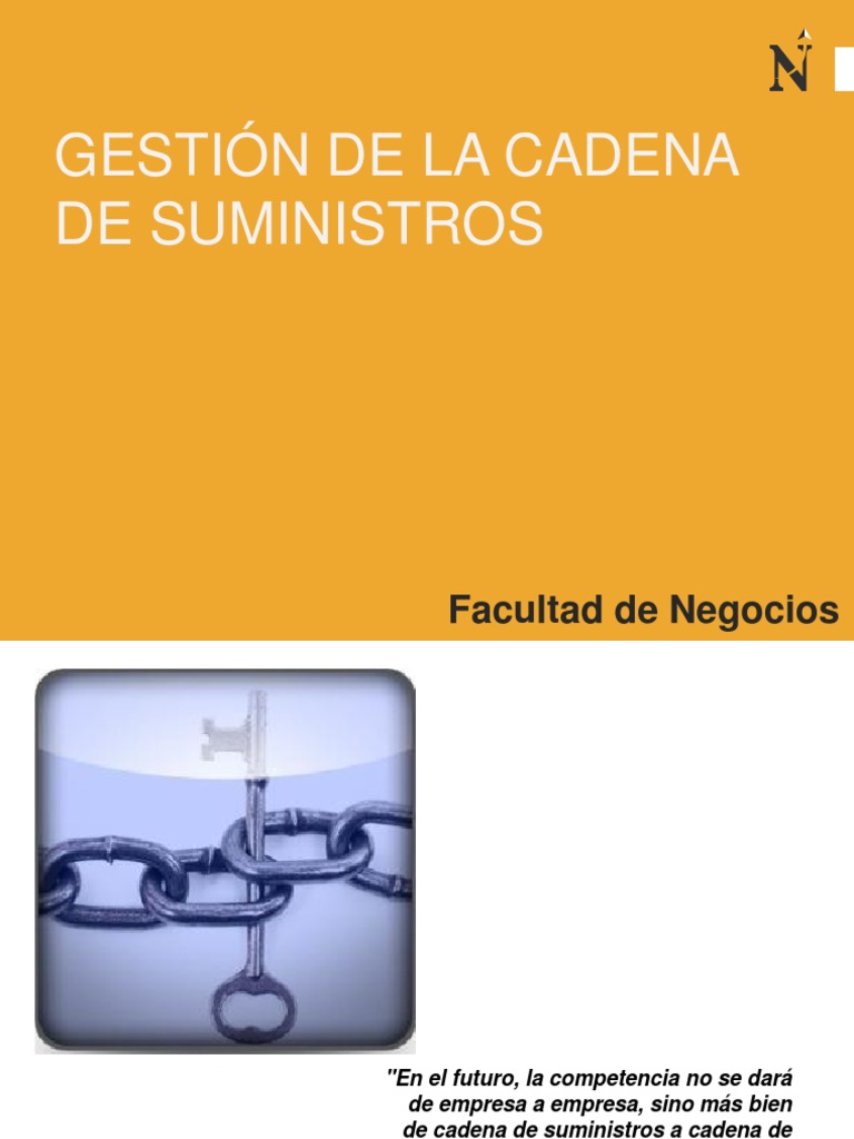 Gestion de La Cadena de Suministros PDF | PDF | Logística | Gestión de ...