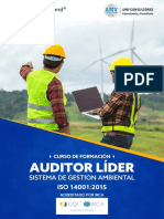 Formación Auditor Líder ISO 14001