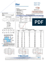 Low Pass Filter: SCLF-135+ SCLF-135