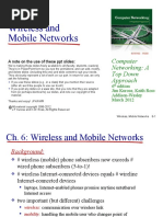 Wireless and Mobile Networks: Computer Networking: A Top Down Approach