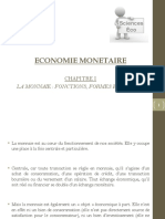 Chap1 La Monnaie - Fonctions Formes Mesure
