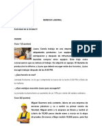 Derecho Laboral Actividades Unidad 2