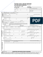 Suspected Child Abuse Report: To Be Completed by Mandated Child Abuse Reporters Pursuant To Penal Code Section 11166