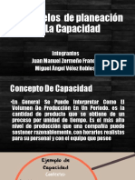 1.5 Modelos de Planeación de La Capacidad: Integrantes Juan Manuel Zermeño Franco Miguel Ángel Vélez Robles
