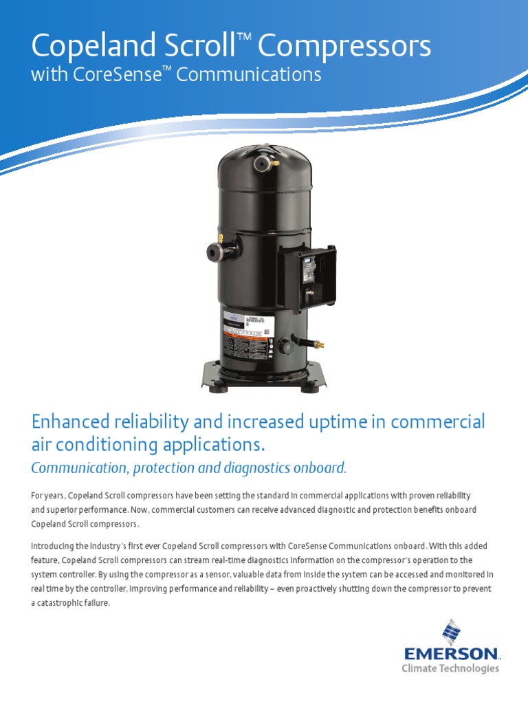 Copeland Scroll Compressors Coresense Communications en Us 160796 PDF