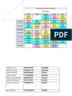 Horario clases a partir del Lunes 11 de Mayo.