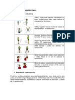 Actividades educación Física Nivel 2