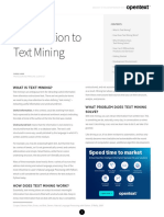 Introduction To Text Mining