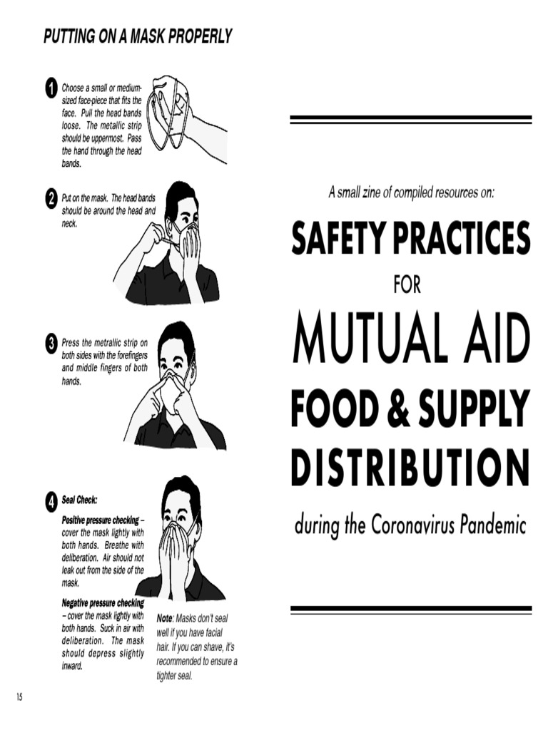 COVID SupplyDistro MASafetyPracticesZine PRINT | PDF | Hand Washing ...