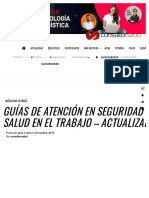 Guías de Atención en Seguridad y Salud en El Trabajo - Actualizadas - CONSULTORSALUD