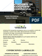 28 Conductores de Transporte Intermunicipal