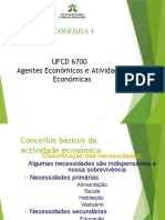 Agentes Económicos e Necessidades