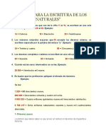 oficial Insustituible tanto REGLAS PARA LA ESCRITURA DE LOS NÚMEROS NATURALES Clase Lectura y Escritura  de Numeros | PDF | Sustracción | Multiplicación