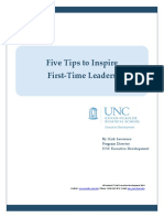 Five Tips To Inspire First-Time Leaders (2016) by Lawrence - MAY 2020