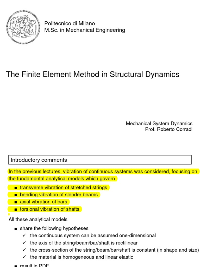 UNDERSTANDING THE FINITE ELEMENT METHOD intelligence overview