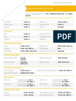 Slides Keyboard Shortcuts