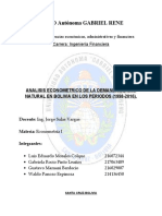 Analisis Econometrico de La Demanda de Gas Natural en Bolivia en Los Periodos (1998-2016) .