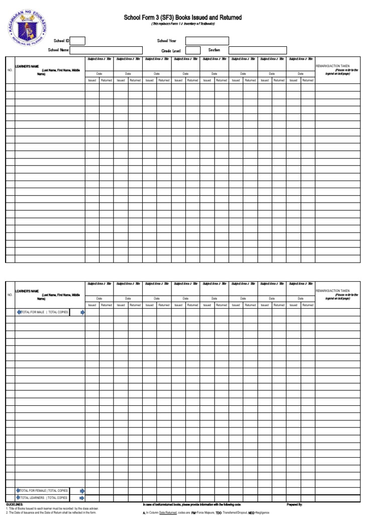 School Book Tracking Form | PDF | Economies | Communication