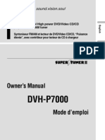 Pioneer DVHP7000 Carrozzeria DVHP717 Manual