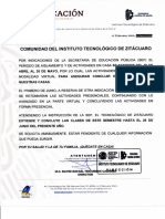 Comunicado 22 Abril 2020