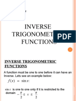 Unit 7: Inverse Trigonometr-Ic Functions