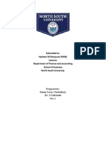 Submitted To: Hashem M Khaiyyum (KHM) Lecturer Department of Finance and Accounting School of Business North South University