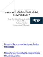 ¿Qué Son Las Ciencias de La Complejidad PDF