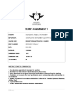 Term 1-Assignment 1: Instructions To Condidates