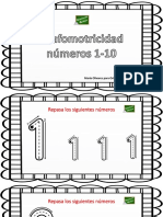 Grafomotricidad Numeros 1 10 PDF