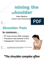Examining The Shoulder: Clinical Lead Physiotherapist