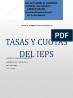 Tasas e IEPS de productos y servicios en México