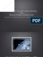 Experiment on Attitude Control for Solar Power Generation