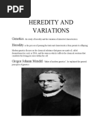 Heredity and Variations