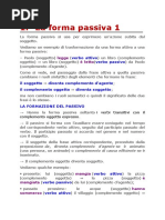 Forma Passiva, avverbi, interiazione, conettori, congiunzioni