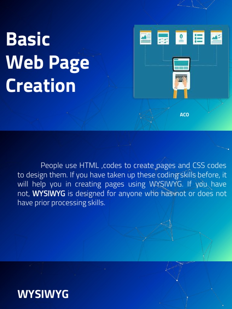 Basic Web Page Creation - Essential Elements and Planning | PDF ...