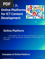 Lesson 7:: Online Platforms For ICT Content Development