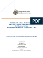 2011 OEA Metodología Obervación mass media ELECCIONES