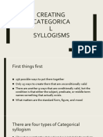Creating Categorica L Syllogisms