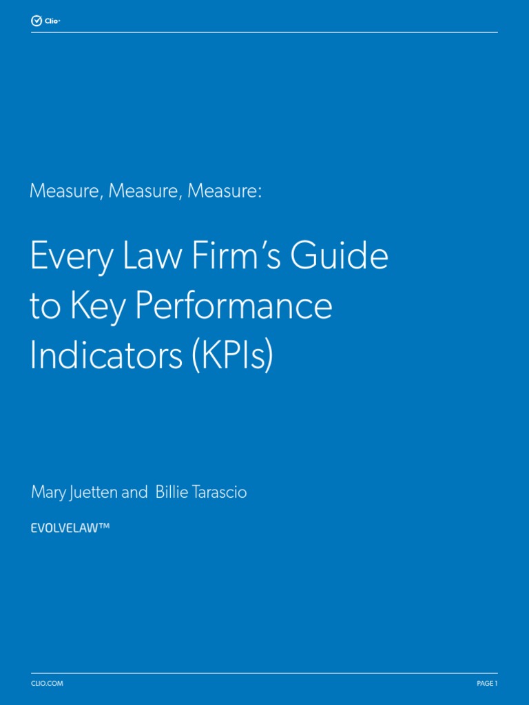 Every Law Firm's Guide To Key Performance Indicators KPIs PDF