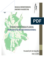 Introduction To Urban Planning: Technological University (Hmaw Bi) Department of Architecture