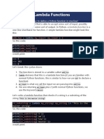 Lambda Functions For Python 3