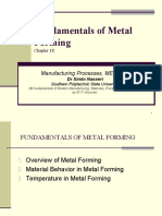 Fundamentals of Metal Forming: Manufacturing Processes, MET 1311