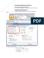 Configuracion de Datos Generales Del Proyecto