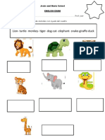 Lion-Turtle - Monkey - Tiger - Dog-Cat - Elephant - Snake-Giraffe-Duck