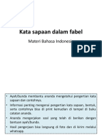 Kata sapaan dalam fabel