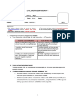 Evaluación continua de finanzas