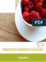 Productos genéricos sin gluten: la base de la dieta sin gluten