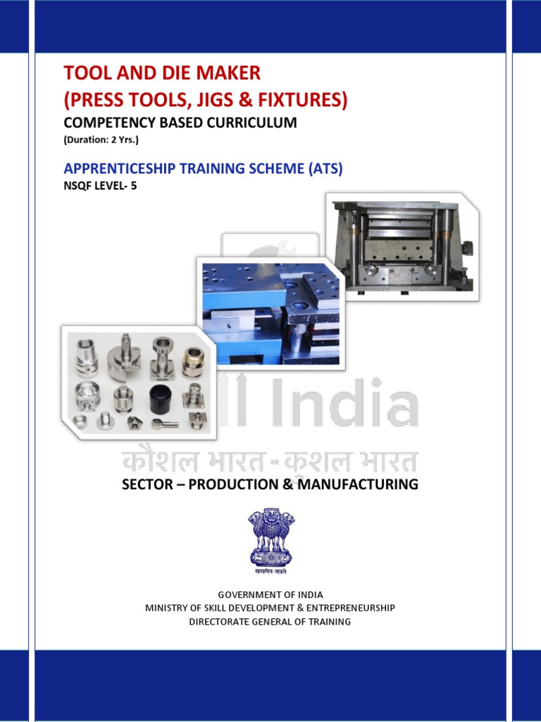 ATS TDM PT Jigs Fixture NSQF 5 | PDF | Apprenticeship | Vocational ...