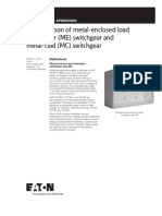 A Comparison of Metal-Enclosed Load Interrupter (ME) Switchgear and Metal-Clad (MC) Switchgear